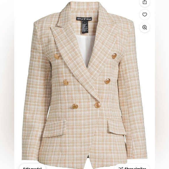 Attitude Unknown Jackets & Blazers - Attitude Unknown Women’s Blazer, Size XL NEW With Tags (Tan)
